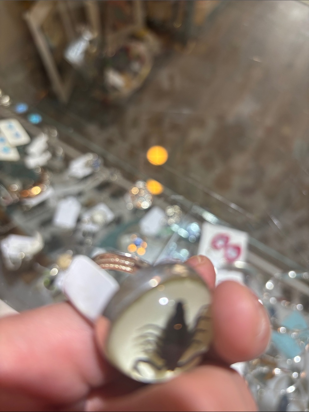 Scorpion Dome Ring Sterling Silver - Picture 3 of 7